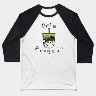 Boba Brigade Panda Matcha Milk Tea Baseball T-Shirt